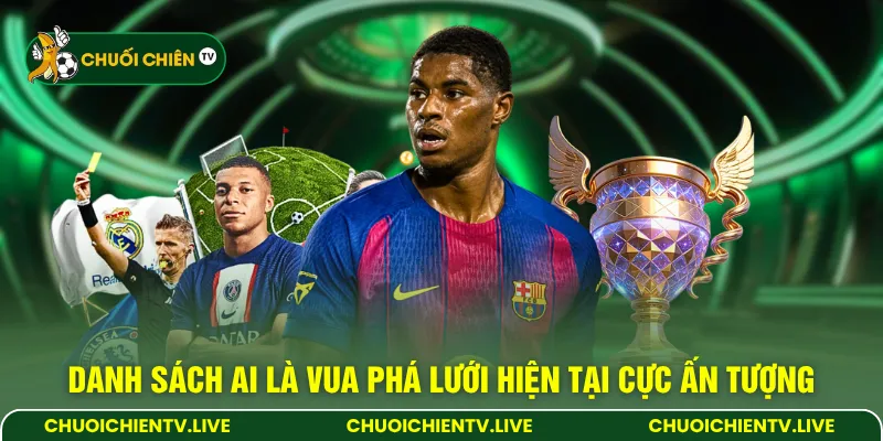 Danh sách ai là vua phá lưới hiện tại cực ấn tượng