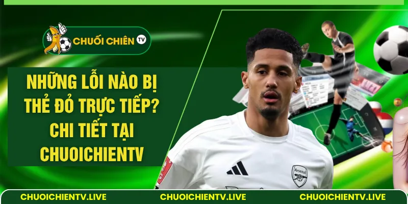 những lỗi nào bị thẻ đỏ trực tiếp